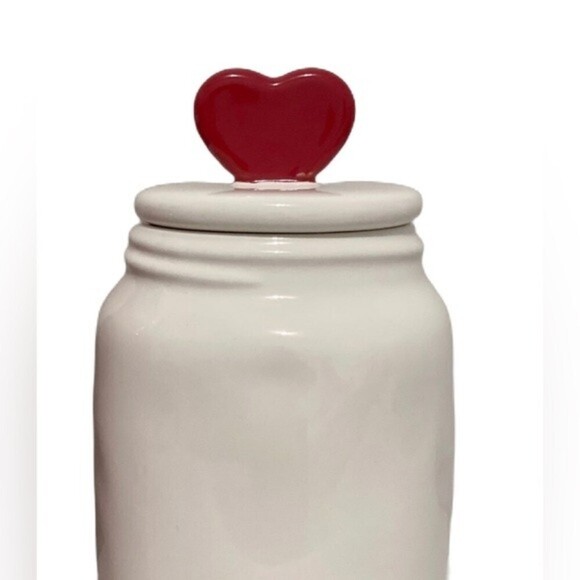 Rae Dunn‎ Be Mine Valentine  Canister With Heart Topper - Picture 2 of 3